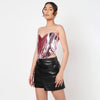 Zendaya Leather Corset Top by