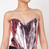 Zendaya Leather Corset Top by