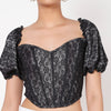 Black Lacey Corset Top