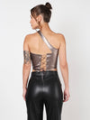 Alexa Leather Corset Top