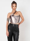 Alexa Leather Corset Top