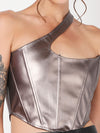 Alexa Leather Corset Top
