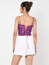 Purple Lacey Corset Top
