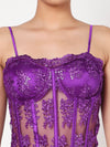 Purple Lacey Corset Top