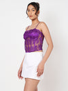 Purple Lacey Corset Top