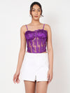 Purple Lacey Corset Top