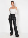 Silver Lining  Corset Top With Gloves