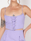 Pastel Buttercup Purple Corset Dress