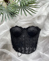 50 shades of black lacey corset